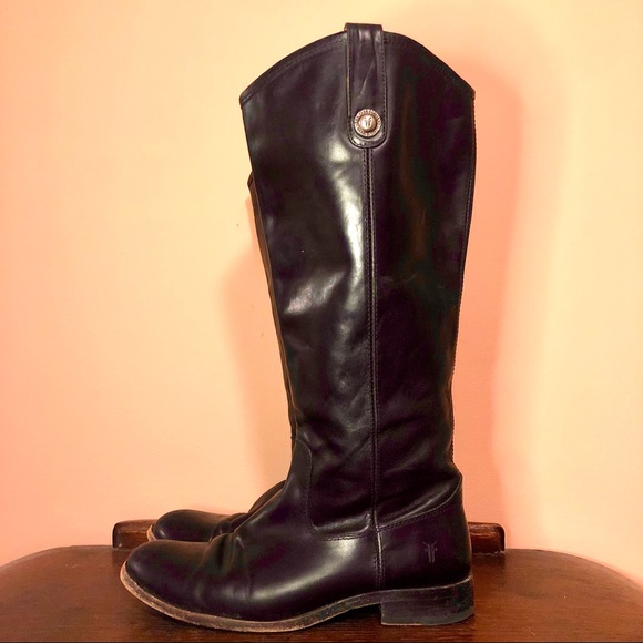 Frye Shoes - Frye Black Extended Calf Boots